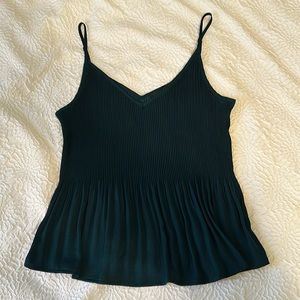 Express Pleated Peplum Tank Top